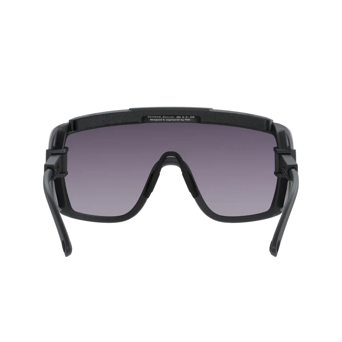 POC Devour Glacial Sport Zonnebril Zwart met Universal Lens Grijs