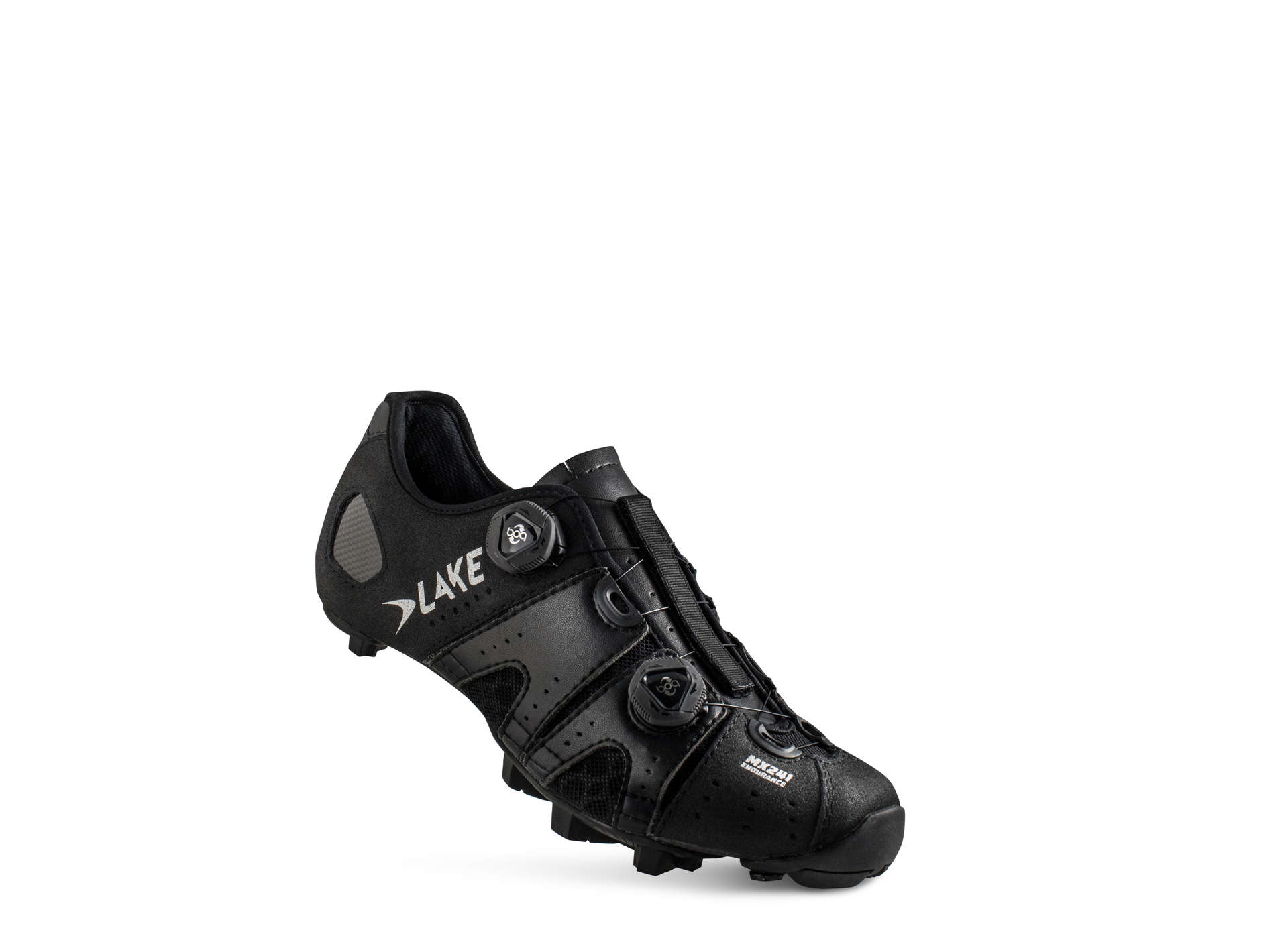 Lake MX241 Wide Mountainbikeschoenen Zwart/Zilver Heren