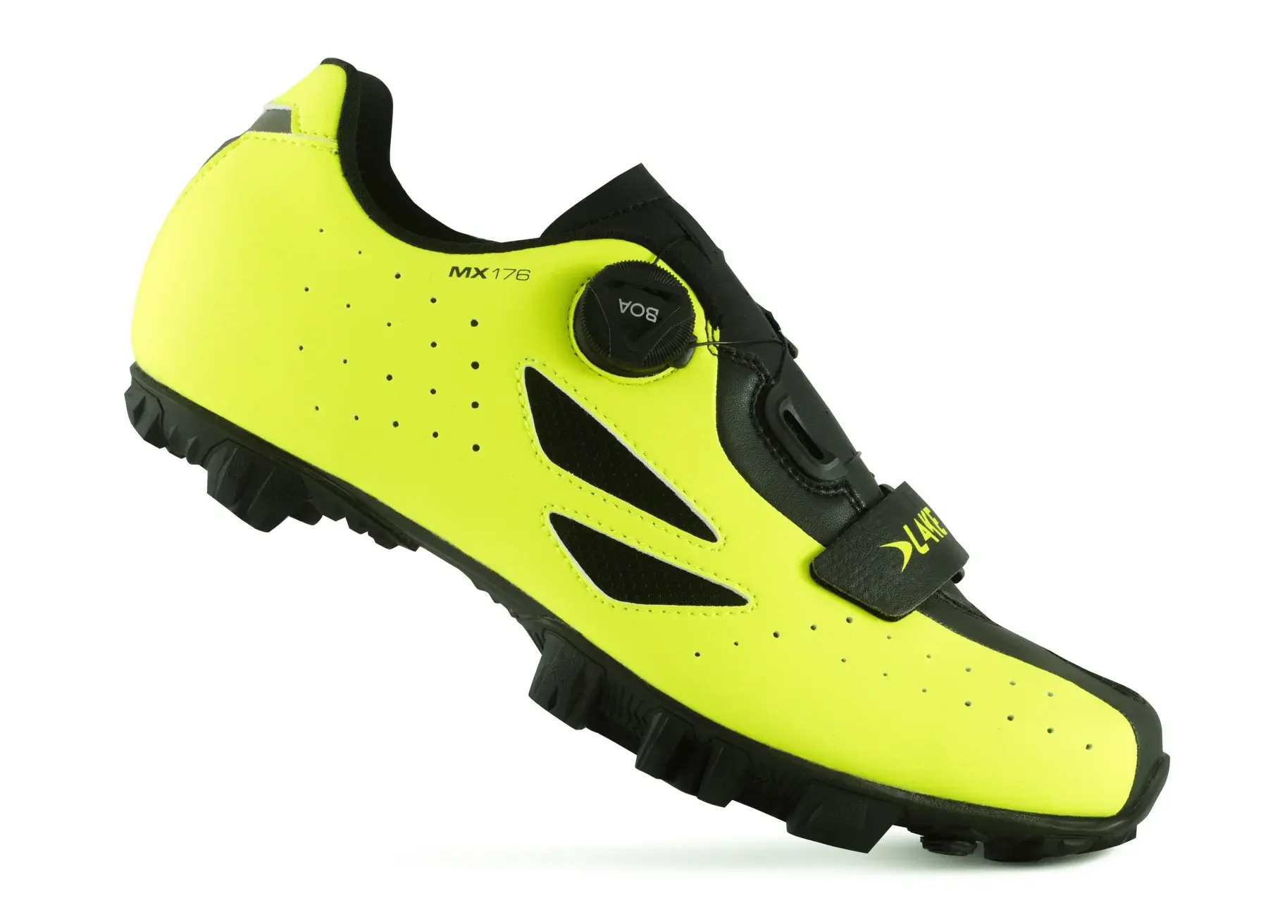 Lake MX176 Mountainbikeschoenen HiViz Geel Zwart Heren koop je bij Futurumshop