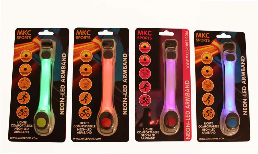 MKC Neon Led Armband met Rood licht