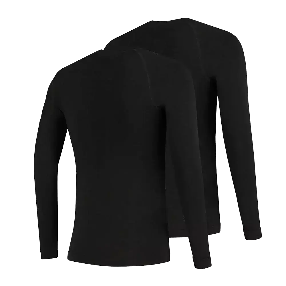 FUTURUM 4 SEASONS Warm Merino Thermoshirt Lange Mouwen 2 Pack Heren koop je bij Futurumshop