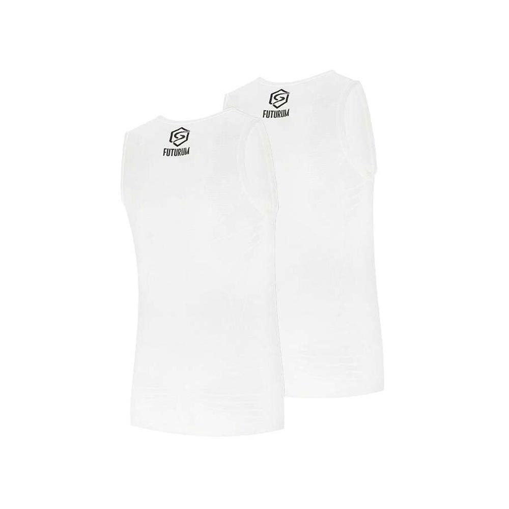 FUTURUM PROFORMANCE Xtra Cool Recycled Ondershirt Mouwloos Wit Heren 2-Pack