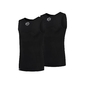 FUTURUM PROFORMANCE Xtra Cool Recycled Ondershirt Mouwloos Zwart Heren 2-Pack