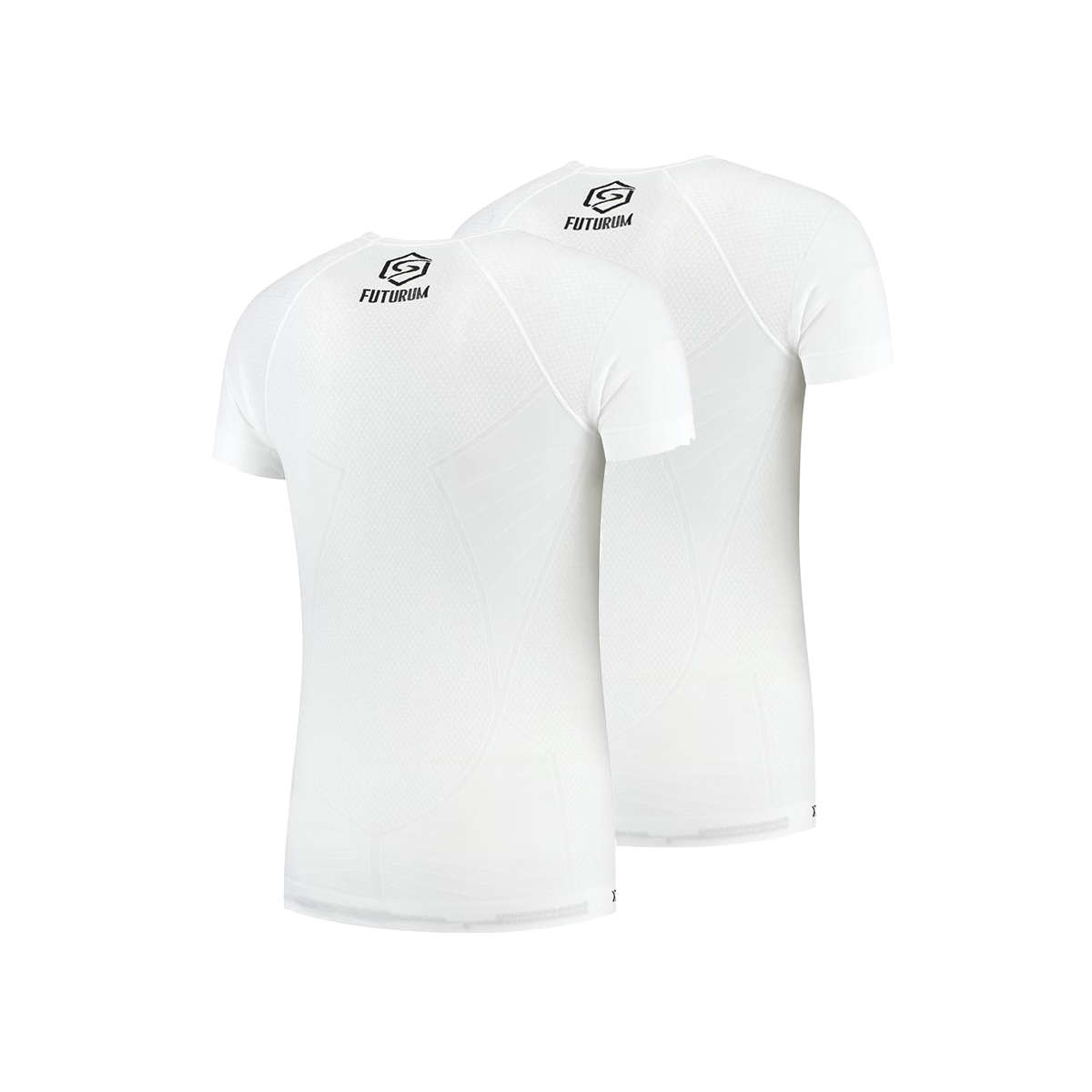 FUTURUM PROFORMANCE Xtra Cool Recycled Ondershirt Korte Mouwen Wit 2-Pack 