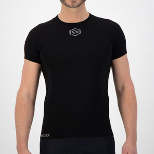 FUTURUM PROFORMANCE Xtra Cool Recycled Ondershirt korte Mouwen Zwart Heren