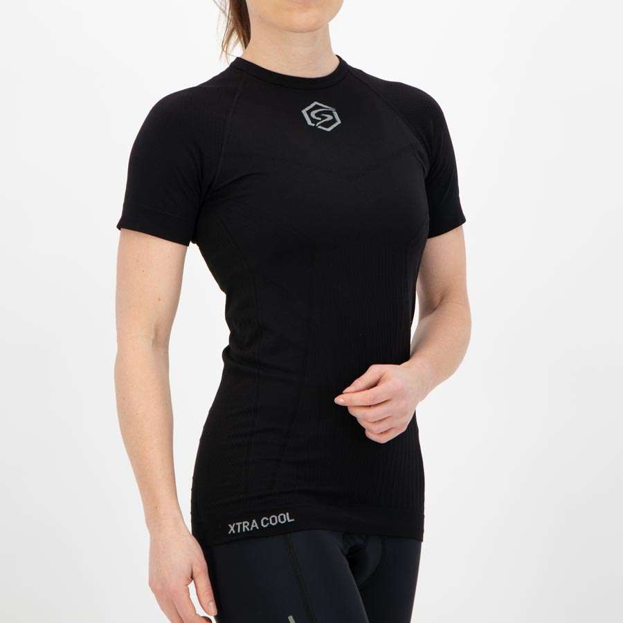 FUTURUM Xtra Cool Recycled Ondershirt Zwart Dames 2-Pack