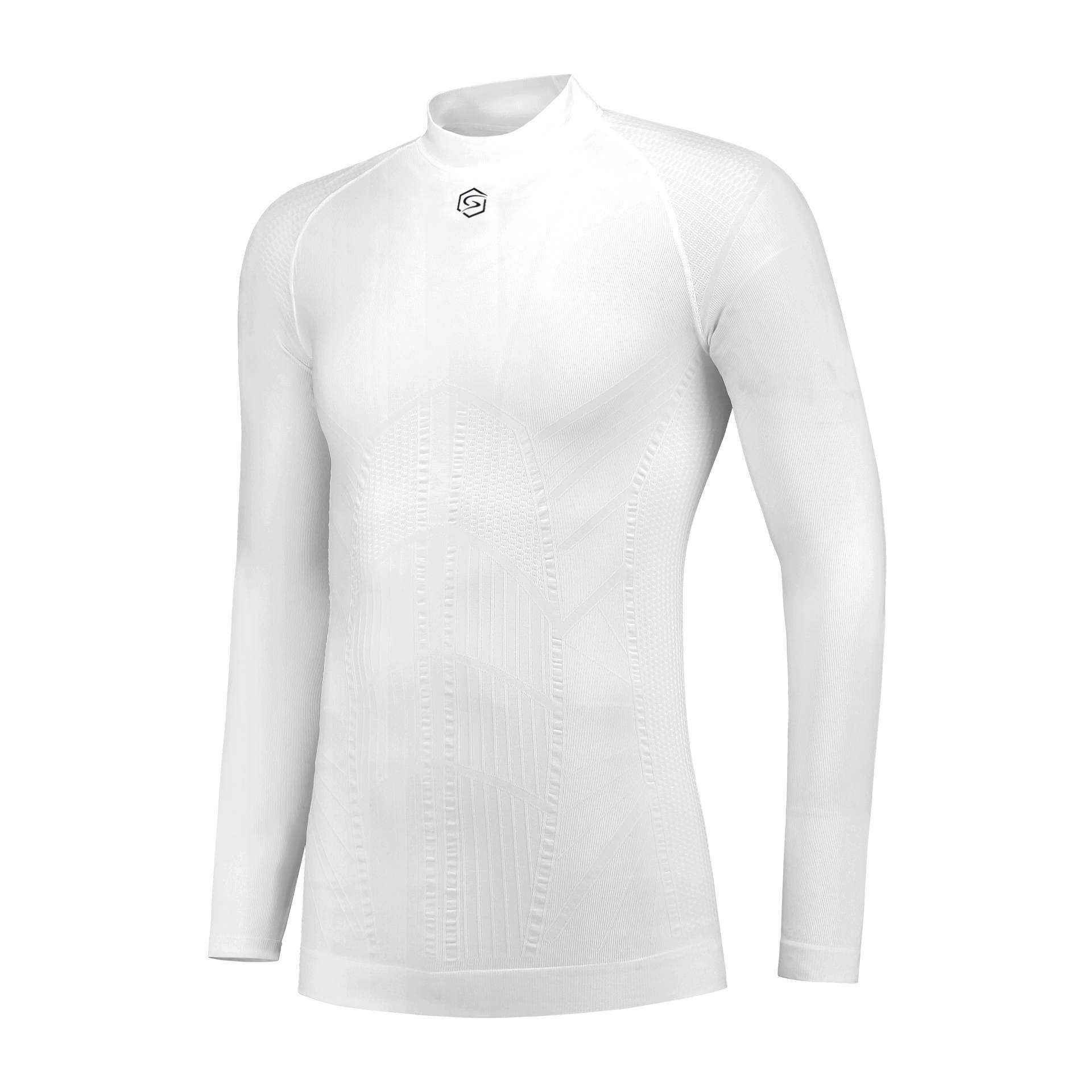 FUTURUM Recycled Thermoshirt Lange Mouwen Wit Heren