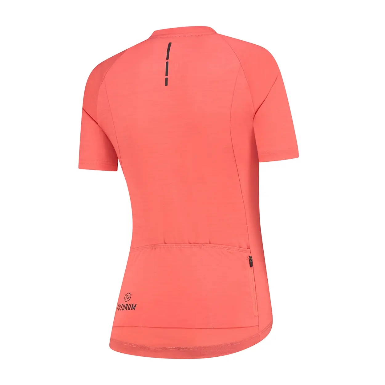 FUTURUM ROSA Merino Fietsshirt Korte Mouwen Roze Dames