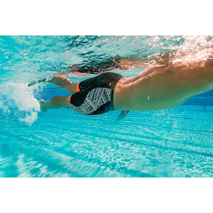 Zone3 Kona Speed Jammers Zwembroek Zwart Wit Oranje Heren Koop Je Bij 
