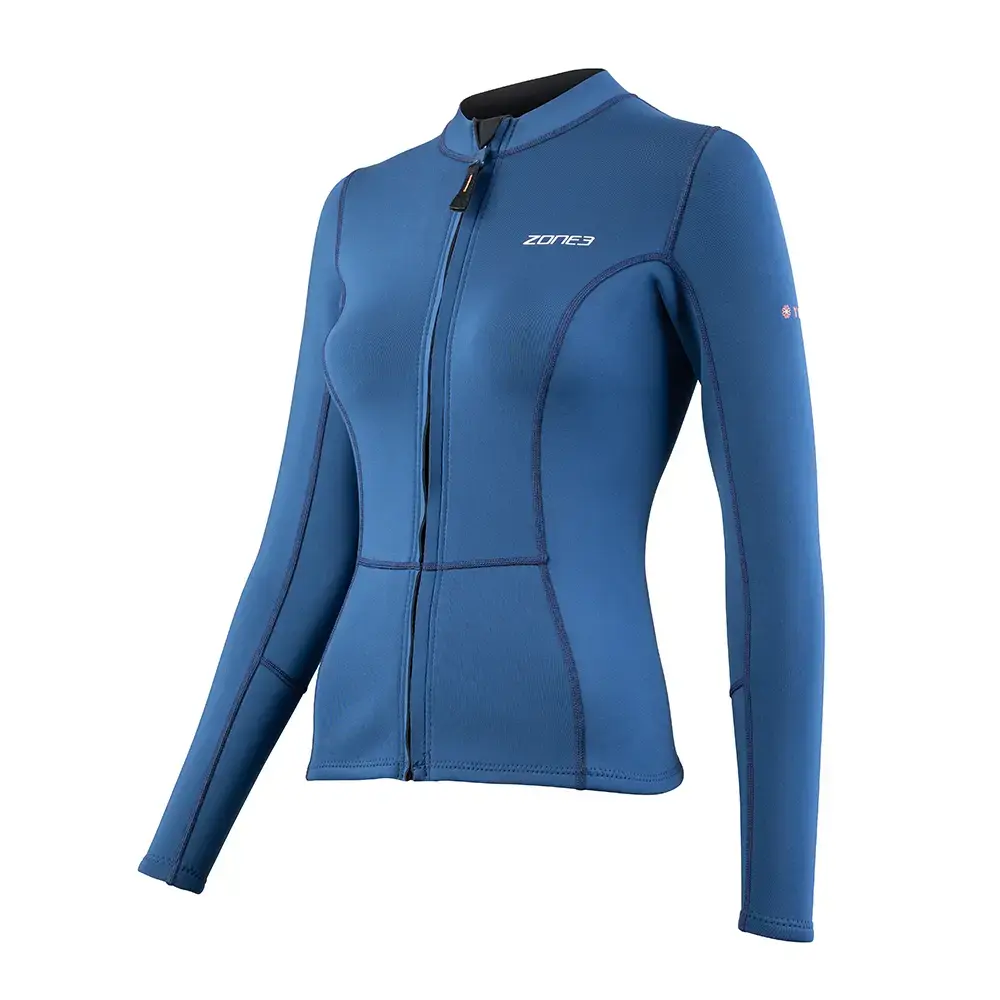 Zone3 Yulex Zwem Top Lange Mouwen Donkerblauw Dames koop je bij Futurumshop