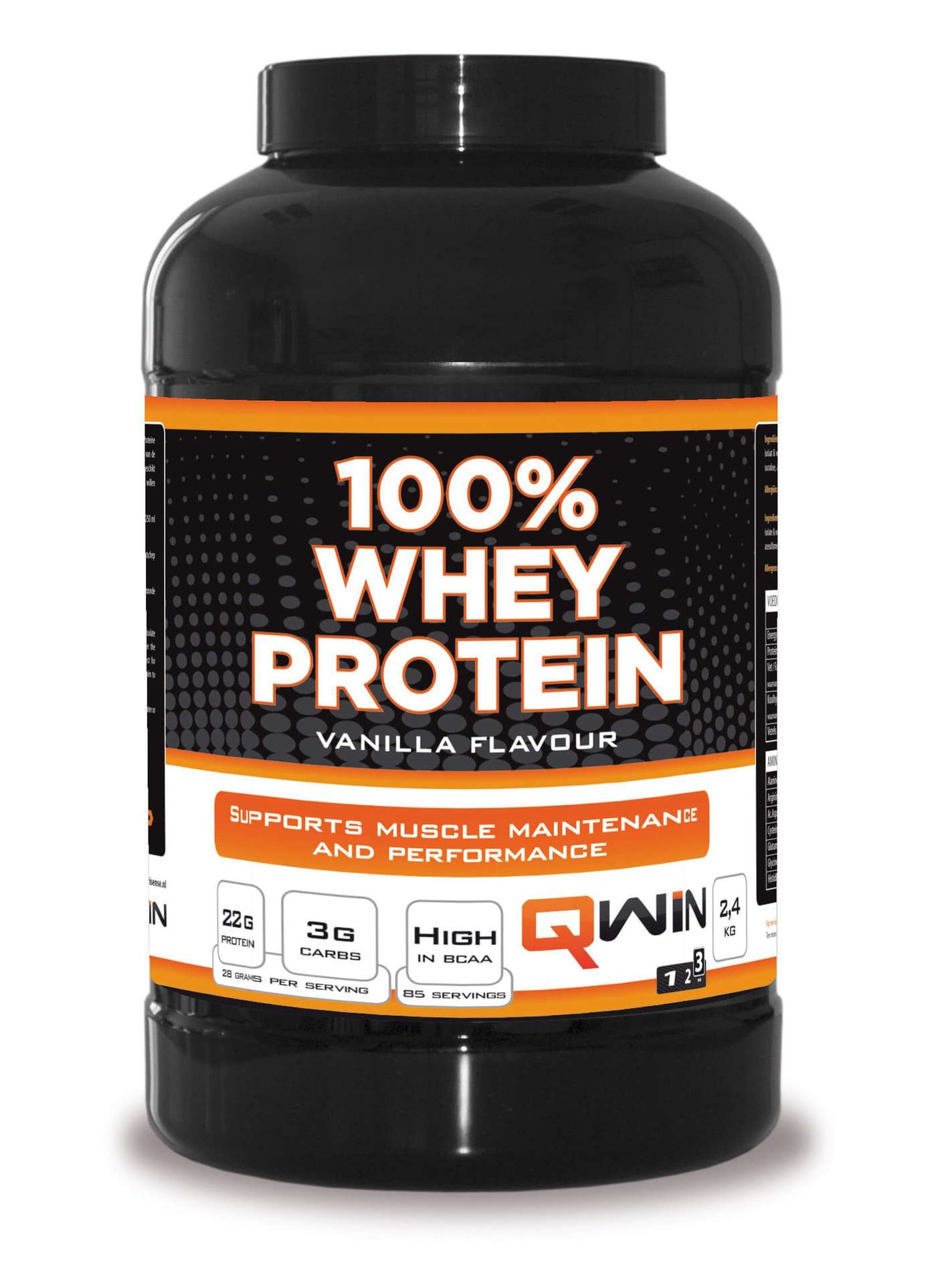 QWIN 100% Whey Proteïne Vanille 2400 g