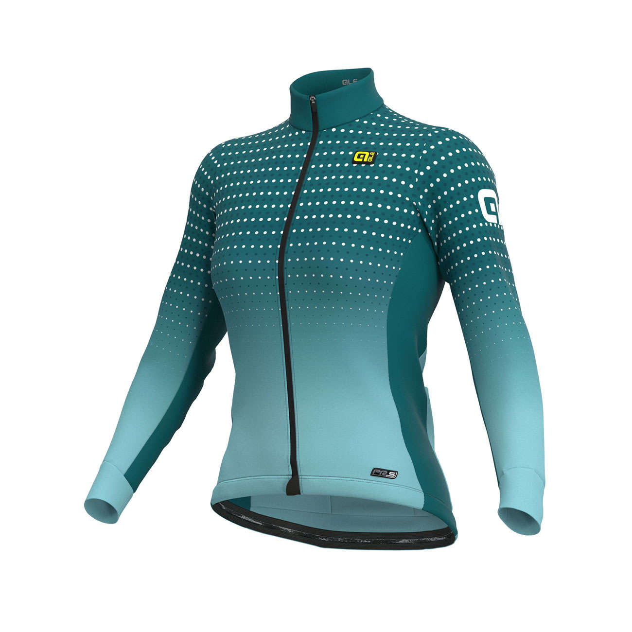 Ale PRS Micro DWR Fietsshirt Lange Mouwen Blauw/Groen Dames koop je bij Futurumshop.nl