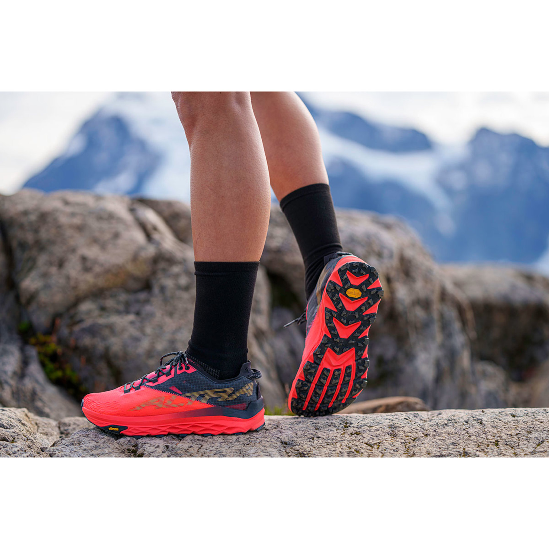 Altra Mont Blanc Trail Hardloopschoenen Roze/Zwart Dames