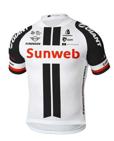 Etxeondo Team Sunweb Fietsshirt Korte Mouwen Wit/Zwart Heren