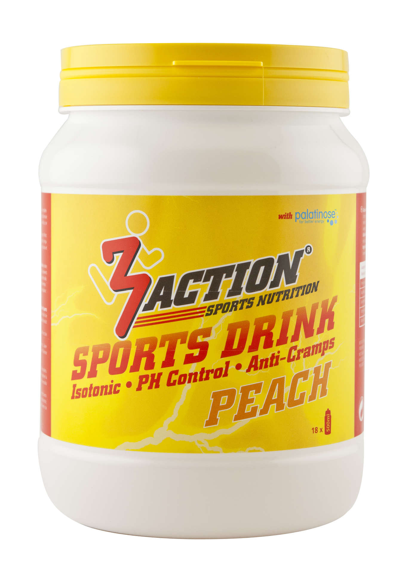 3Action Sports Drink Peach 500 gram