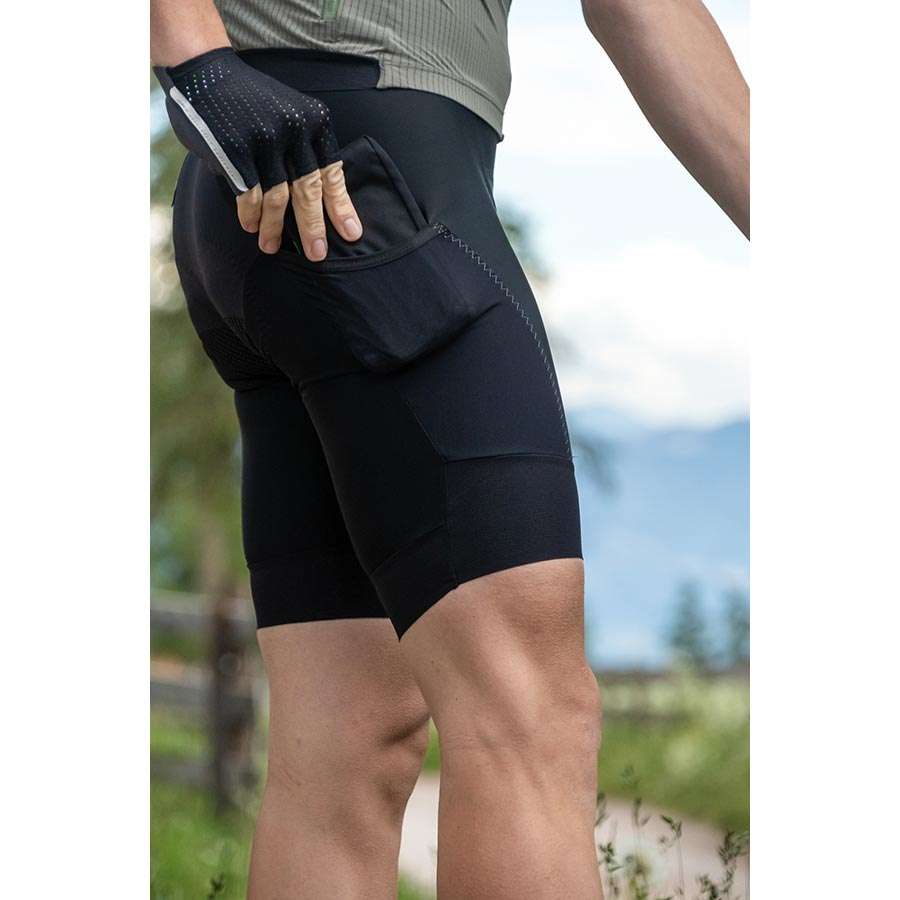 Ettore Heren Gevoerde Fietsbroek Met Zak Ademend Snel Drogend Racefiets - Arrow - Zwart - XL