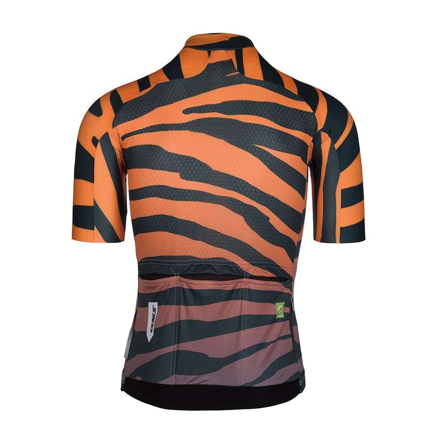 Q36.5 R2 Tiger Fietsshirt Korte Mouwen Oranje Heren