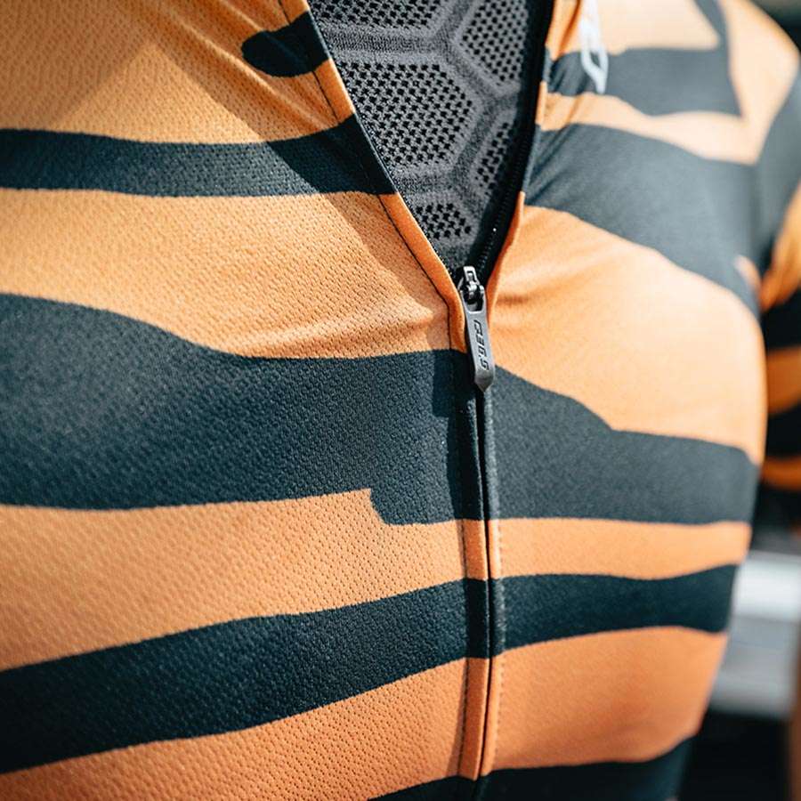 Q36.5 R2 Tiger Fietsshirt Korte Mouwen Oranje Heren