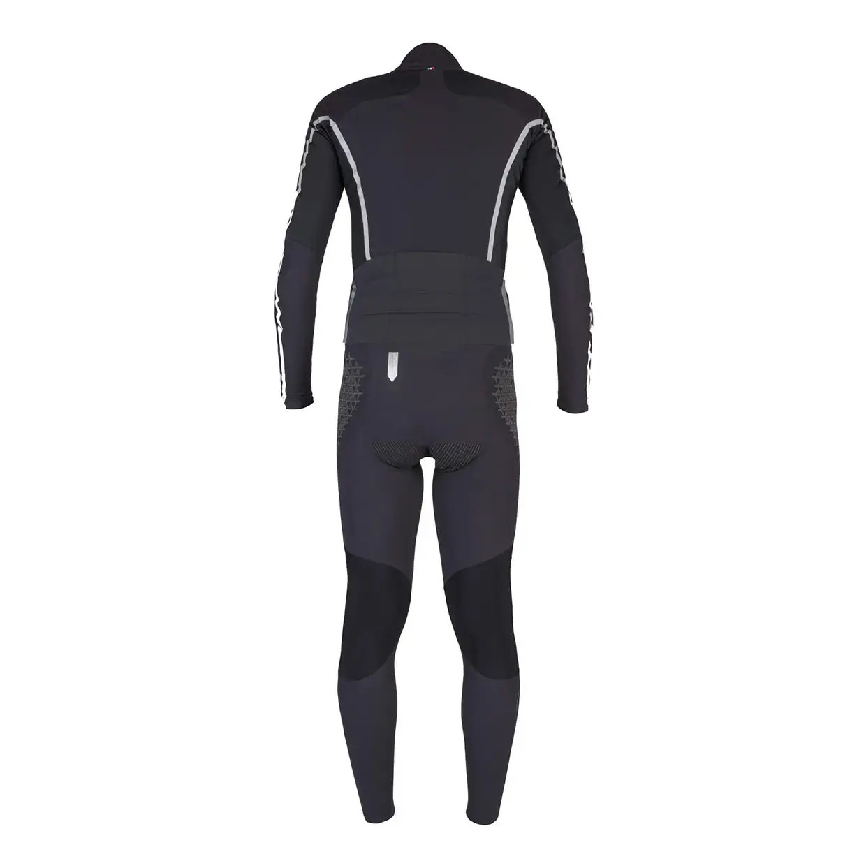 Anti-bacteriële Vulling Sikma Heren Fiets Skinsuit – Eendelig Trisuit Met Padding, Halve Ritssluiting, Ademend Lycra, Zwart/grijs Sikma Racepak Padding