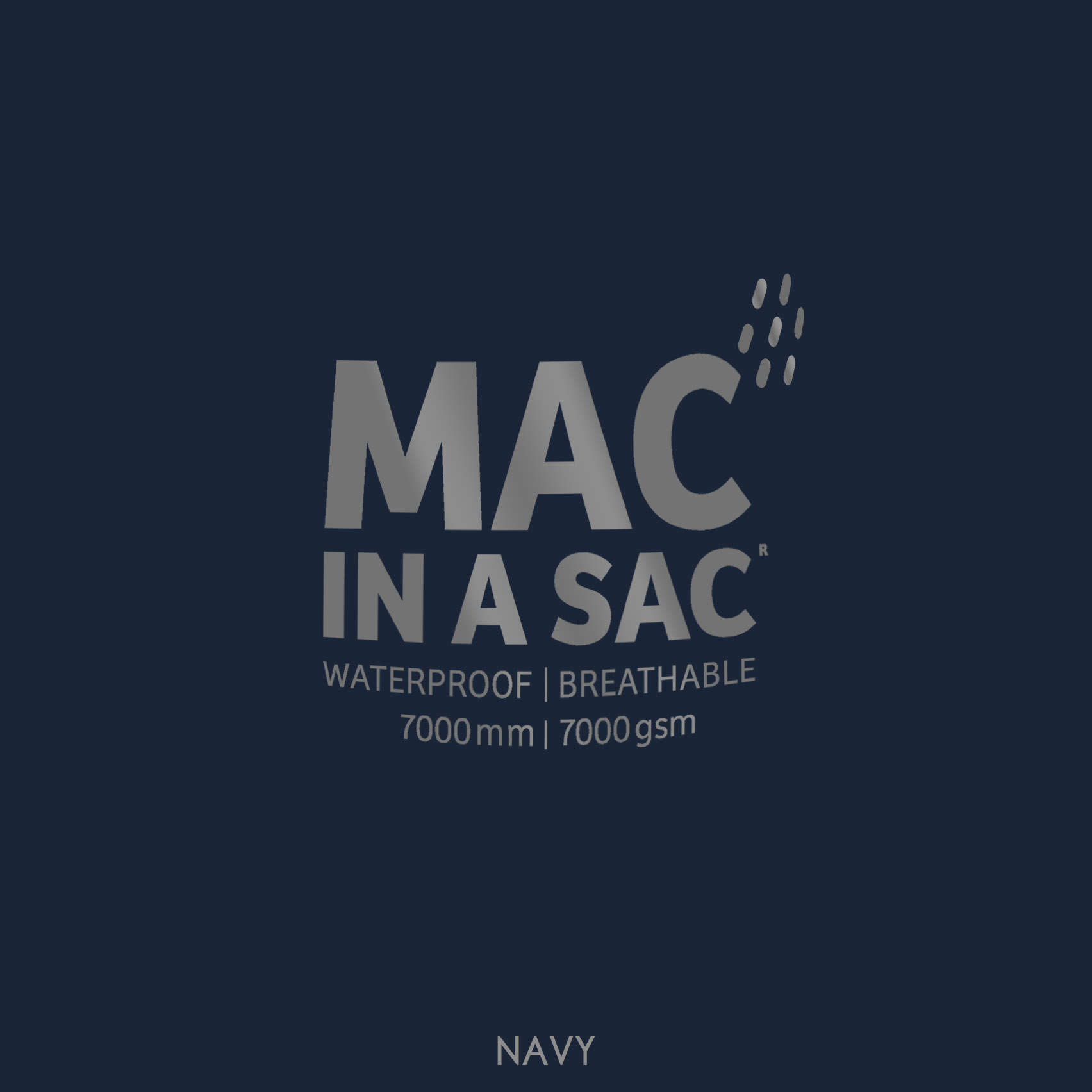 Mac in a Sac Regenjas Navy Blauw