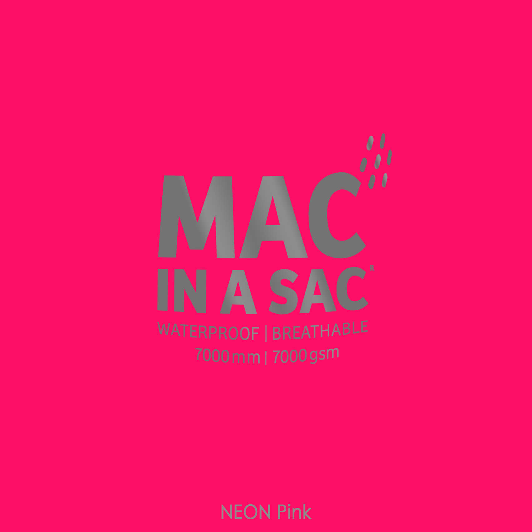 Mac in a Sac Regenjas Neon Roze Kids