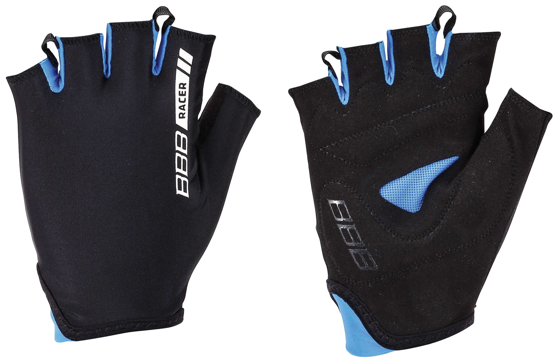BBB Cycling Racer BBW-44 Zomer Handschoenen Zwart/Blauw 