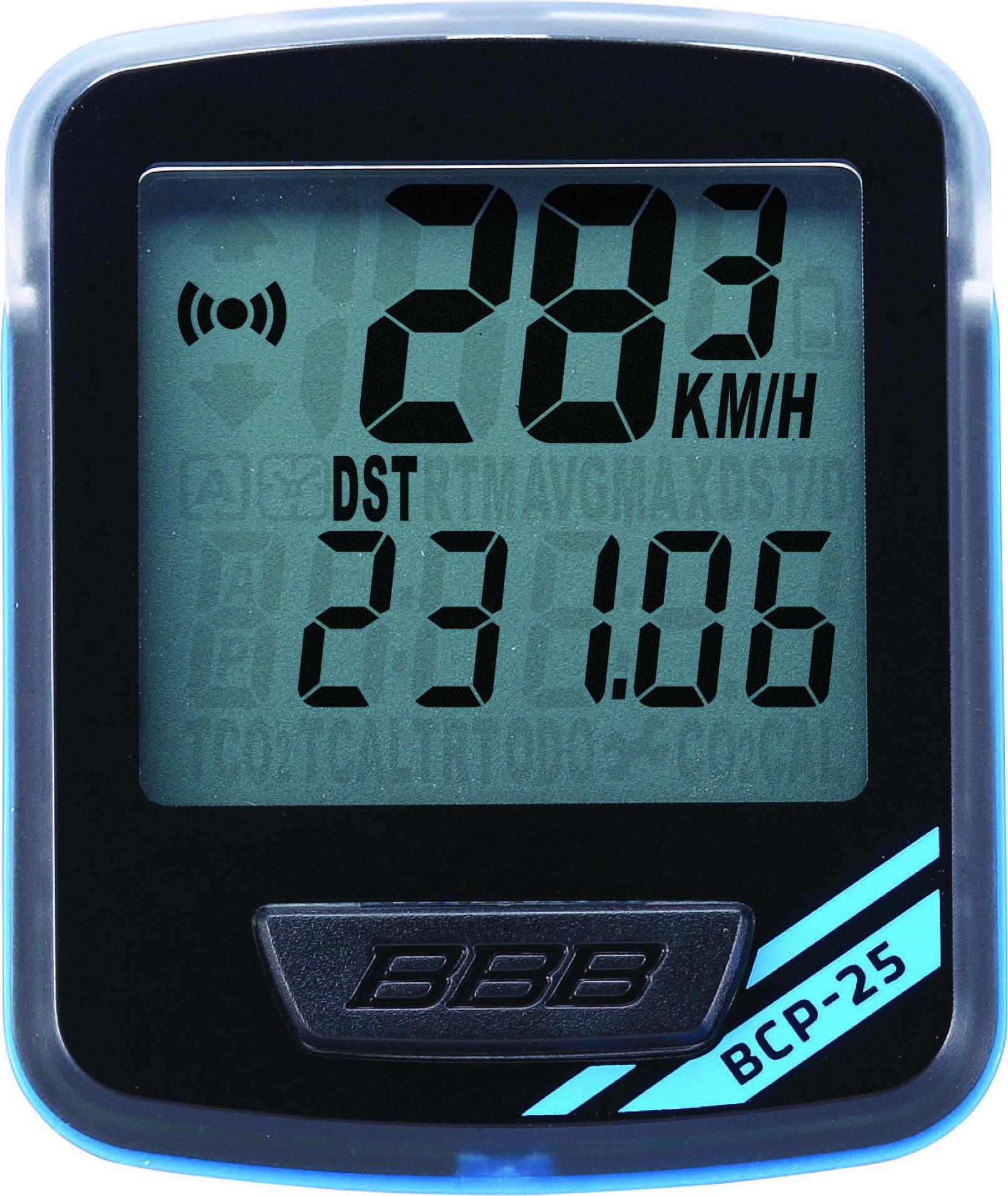 BBB Cycling NanoBoard 7-functies BCP-25 Fietscomputer met Draad Zwart/Blauw