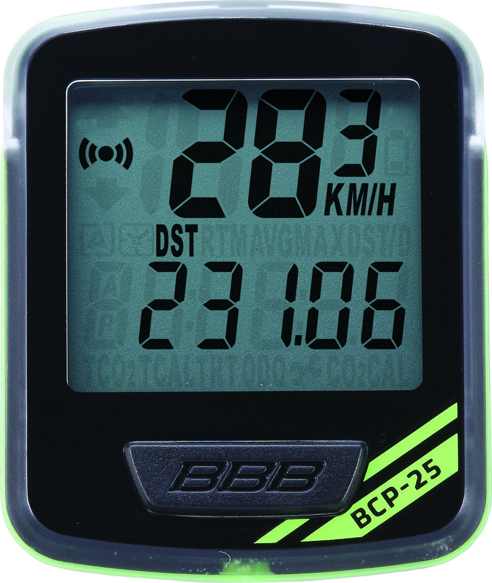 BBB Cycling NanoBoard 7-functies BCP-25 Fietscomputer met Draad Zwart/Groen