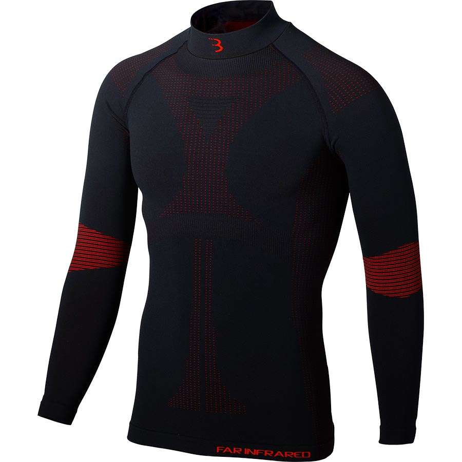 BBB Cycling FIRLayer Thermoshirt Lange Mouwen BUW-20 Zwart/Rood Heren