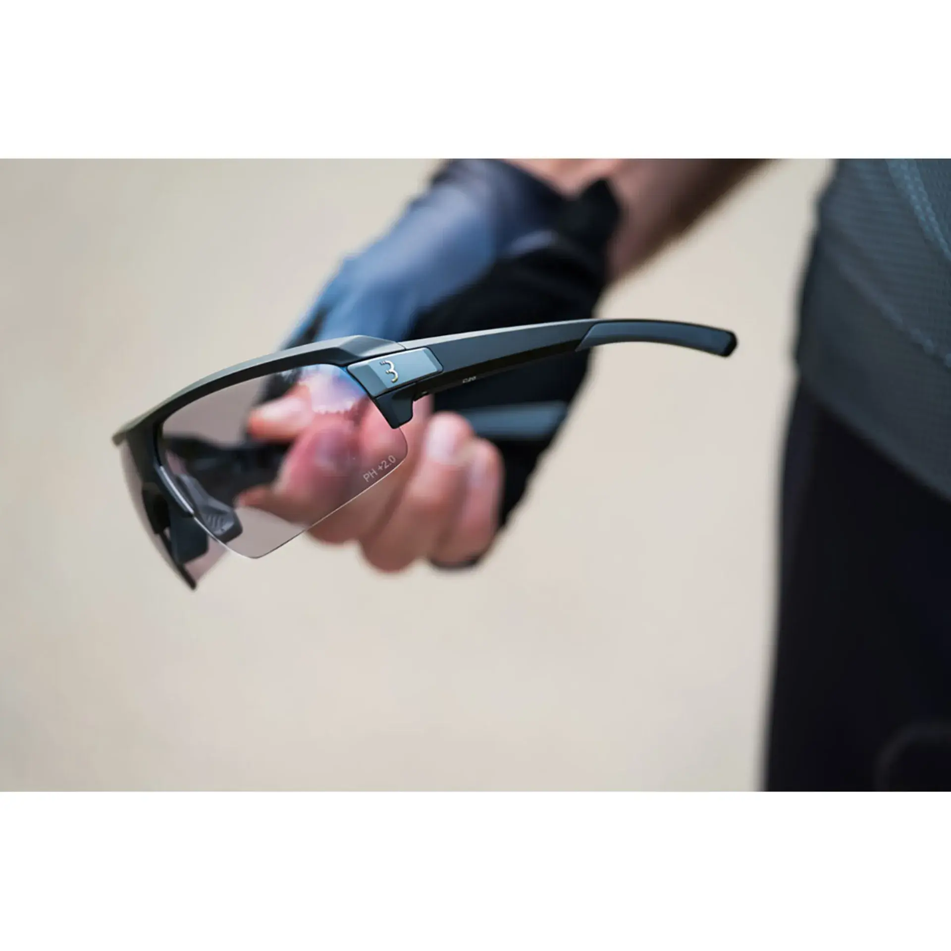 BBB Cycling BSG-64PH Impulse Reader Photochromic Fietsbril op Sterkte Mat Zwart