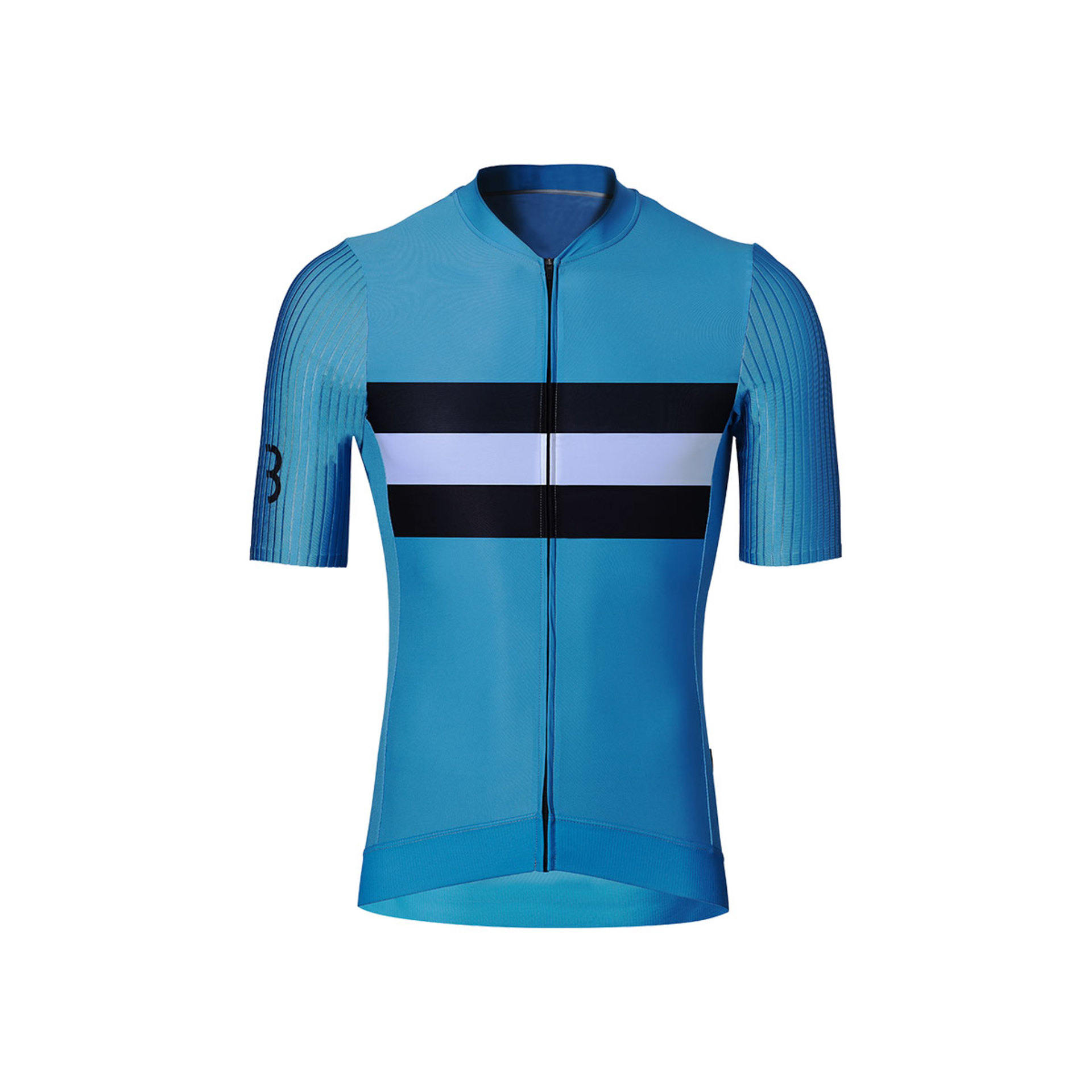 BBB Cycling AeroTech BBW-406 Fietsshirt Korte Mouwen Blauw/Zwart/Wit Heren