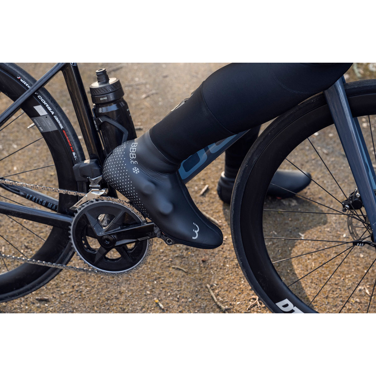 BBB Cycling UltraWear Zipperless Extended BWS-26 Overschoenen Zwart