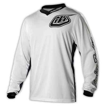 Troy Lee Designs GP Shirt White-Out Wit/Zwart Heren