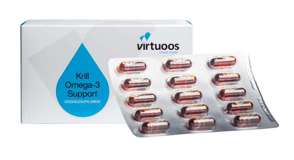 Virtuoos Krill Omega3 Support 60 capsules koop je bij