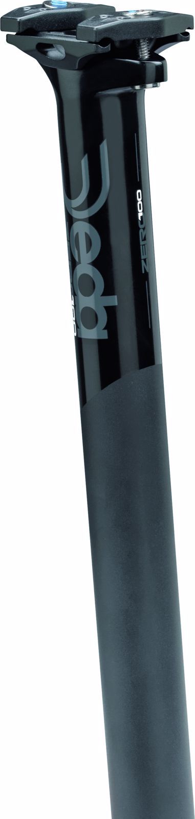 Deda ZERO100 Black on Black 0mm Setback Zadelpen Zwart