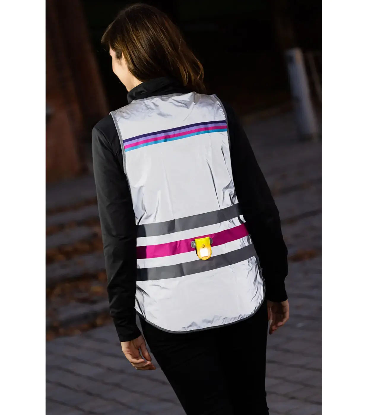 Wowow Lucy Full Reflective Vest Zilver/Roze