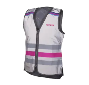 Wowow Lucy Full Reflective Vest Zilver/Roze