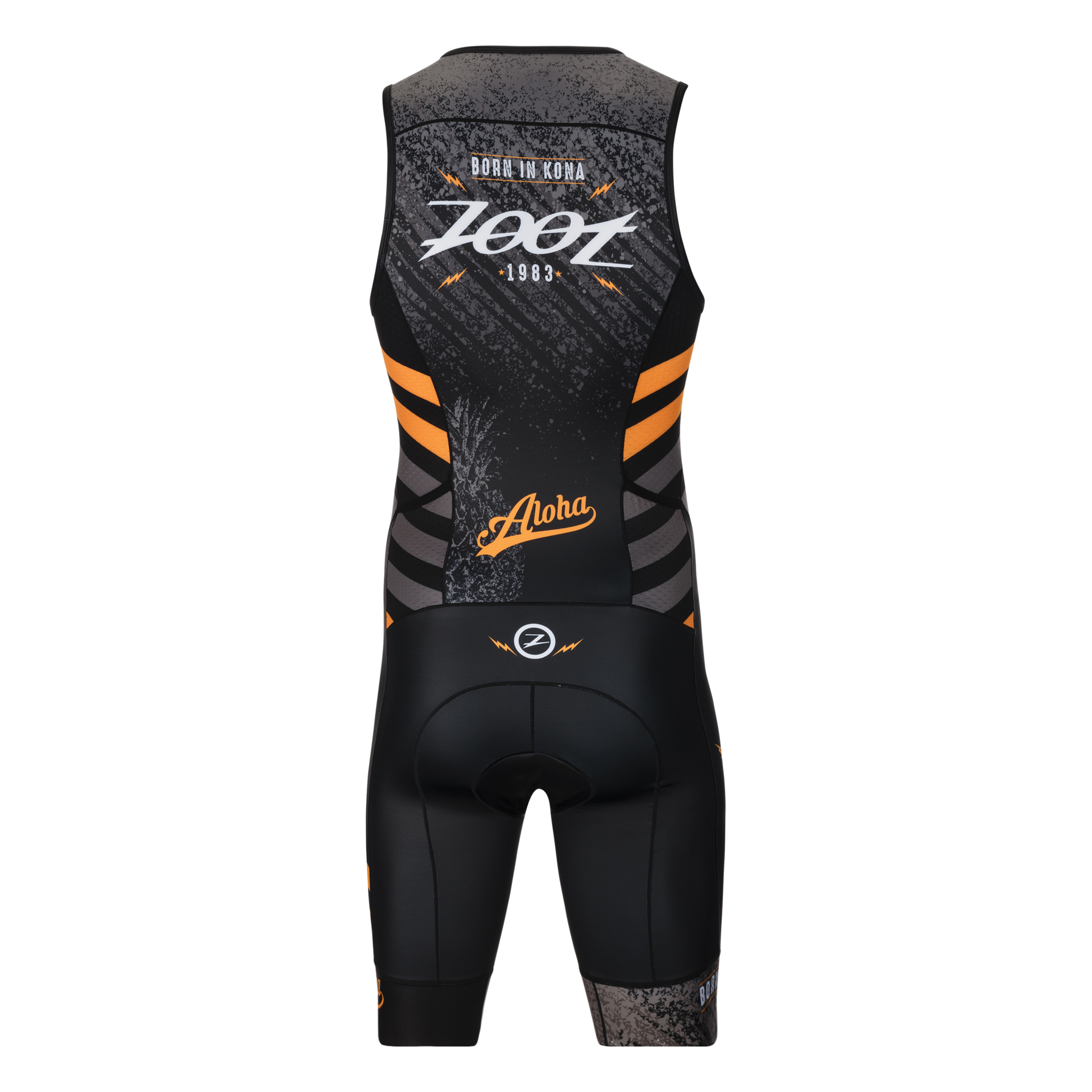 Zoot Aloha LTD Tri Racesuit Zwart/Grijs/Oranje Heren