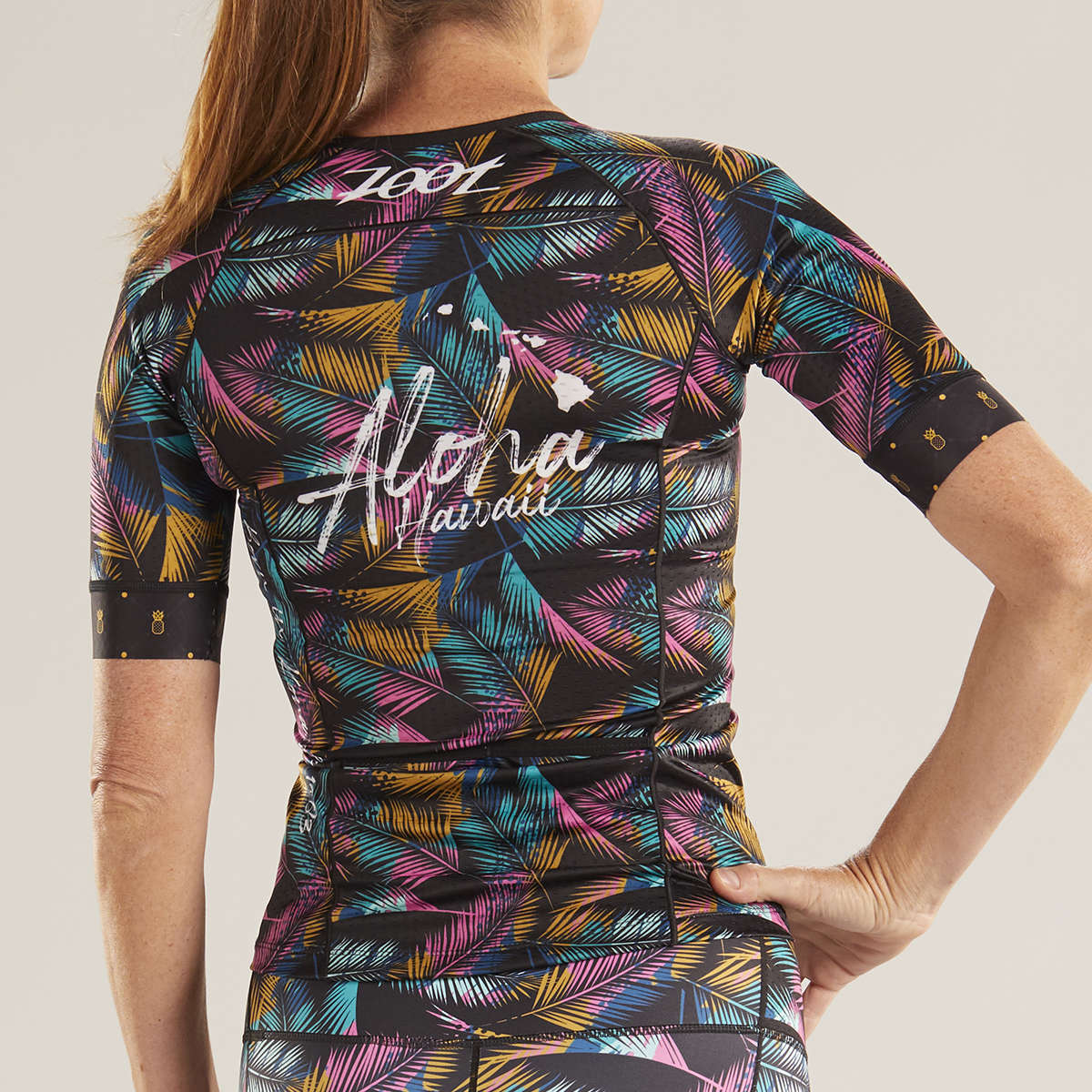Zoot ALI'I '19 Aero Triathlon Shirt Korte Mouwen Multicolor Dames
