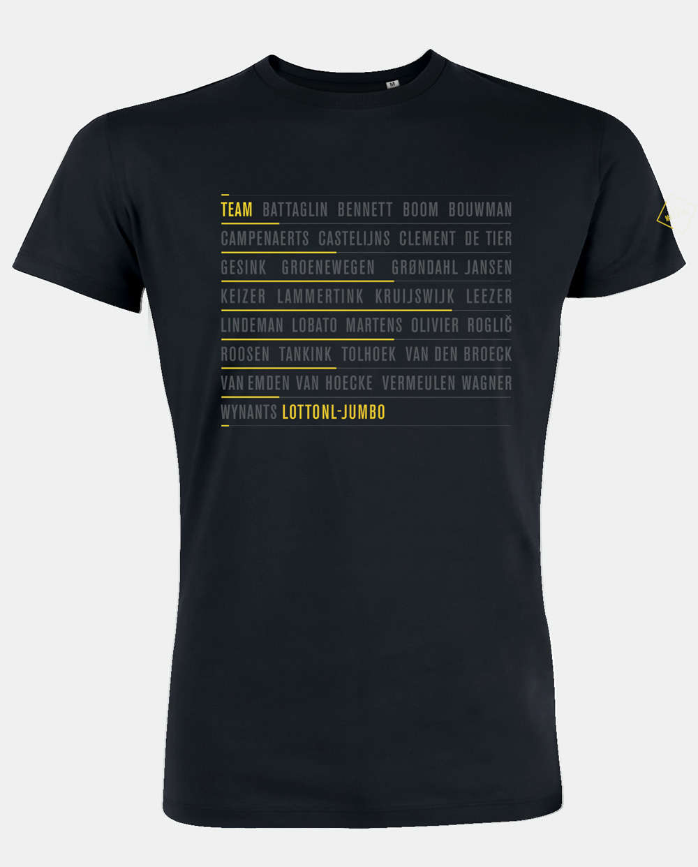 La Machine Team LottoNL-Jumbo FAN Shirt Korte Mouwen Zwart Heren