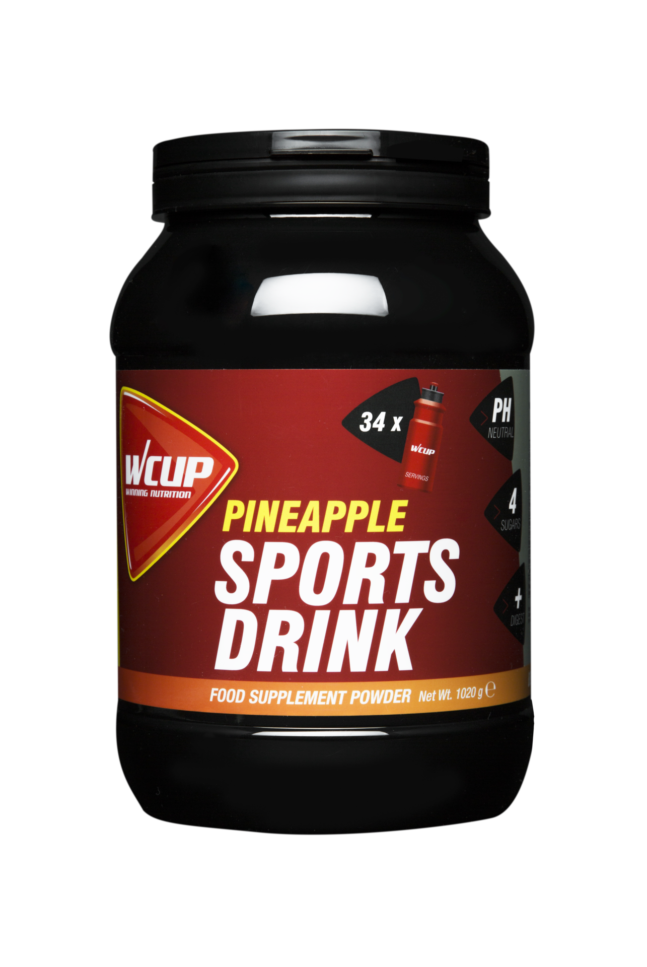 Wcup Sports Drink Ananas Pot 1020gram