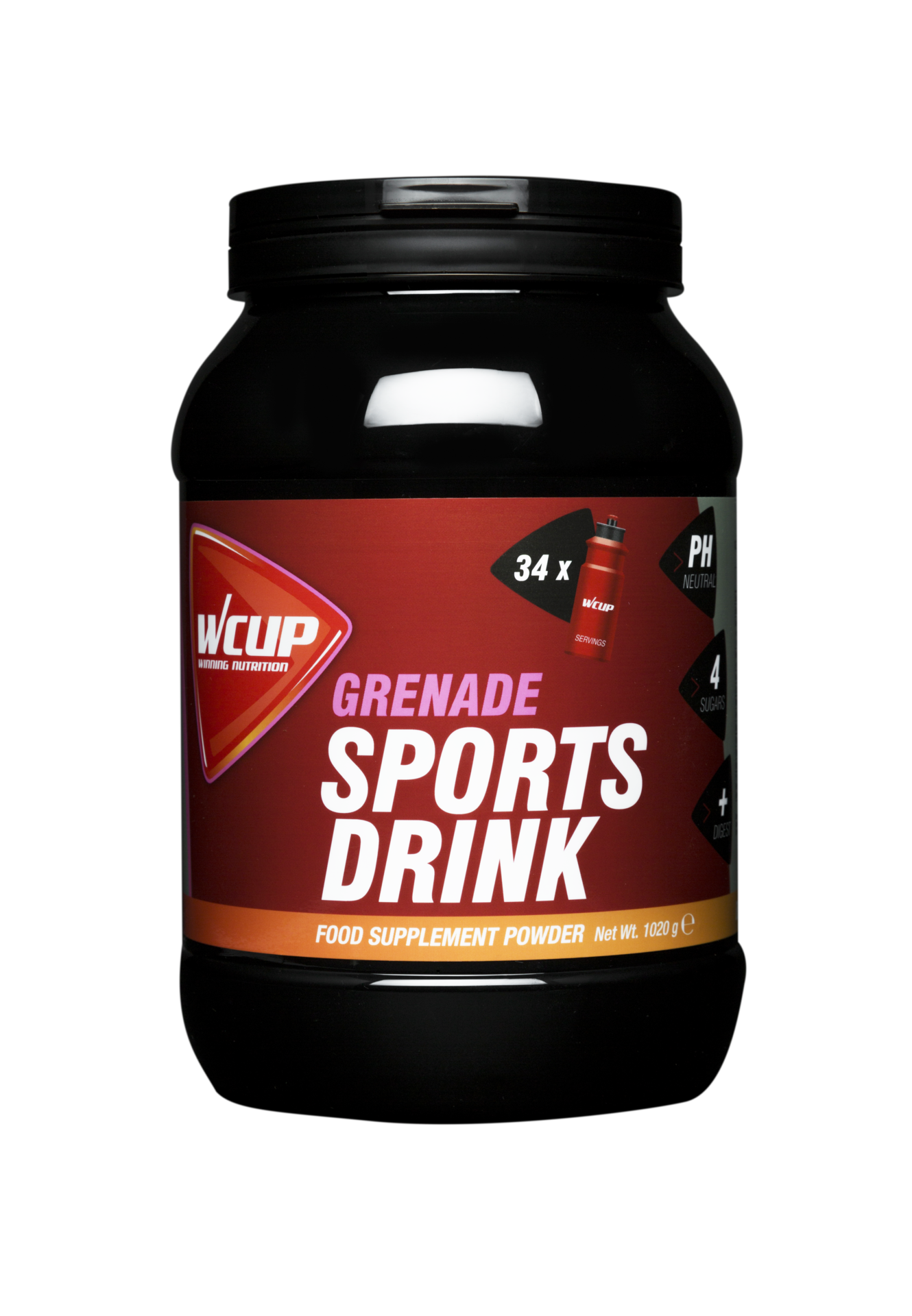 Wcup Sports Drink Granaatappel Pot 1020gram