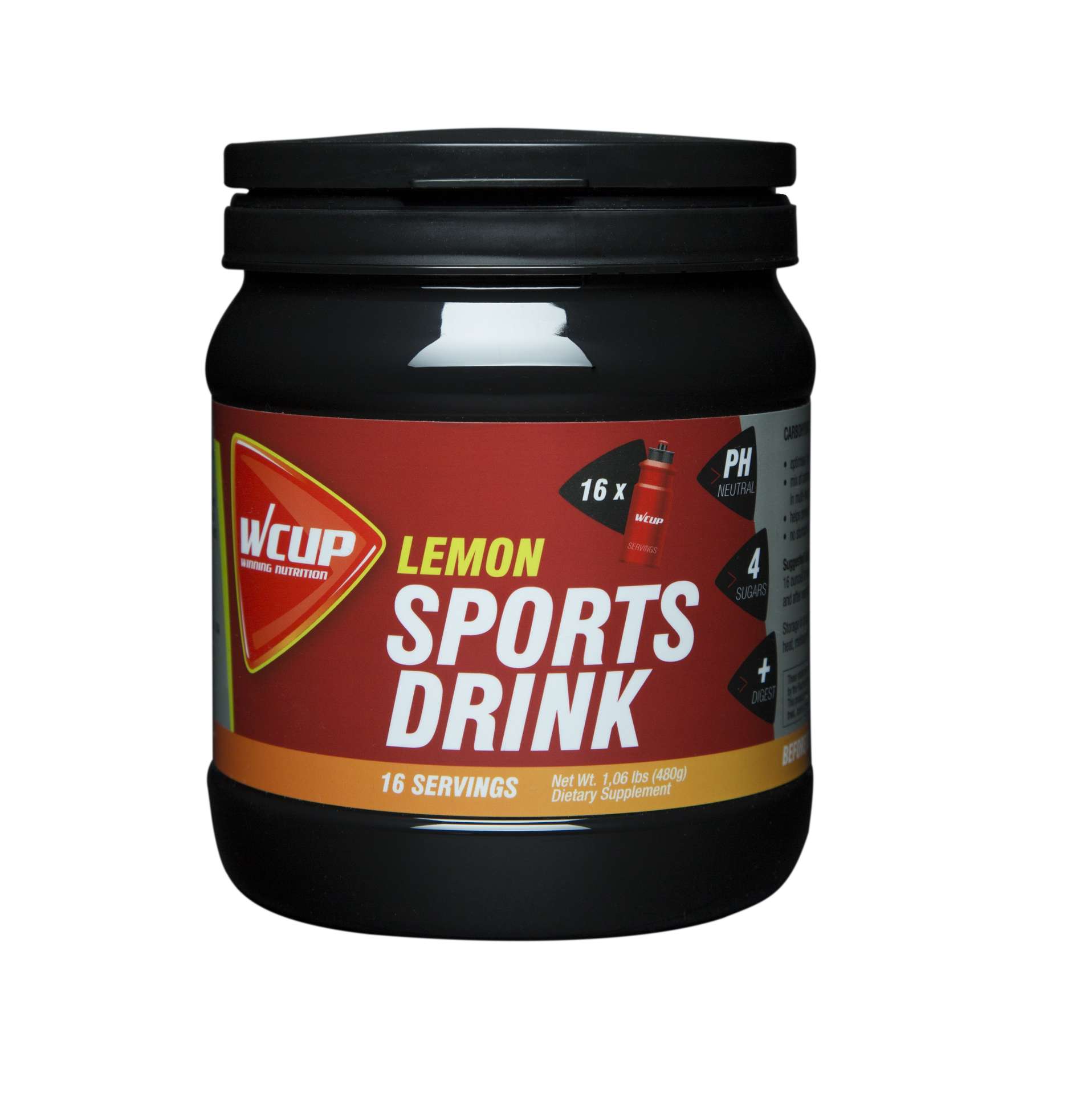 Wcup Sports Drink Citroen Pot 480gram