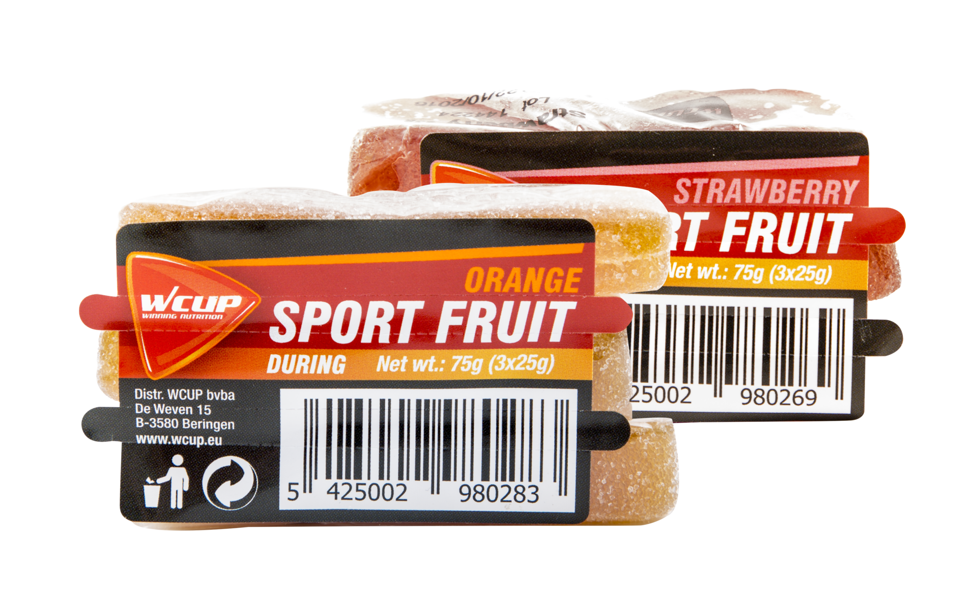 Wcup Sport Fruit Mix Sportrepen 3x25gram 24 stuks