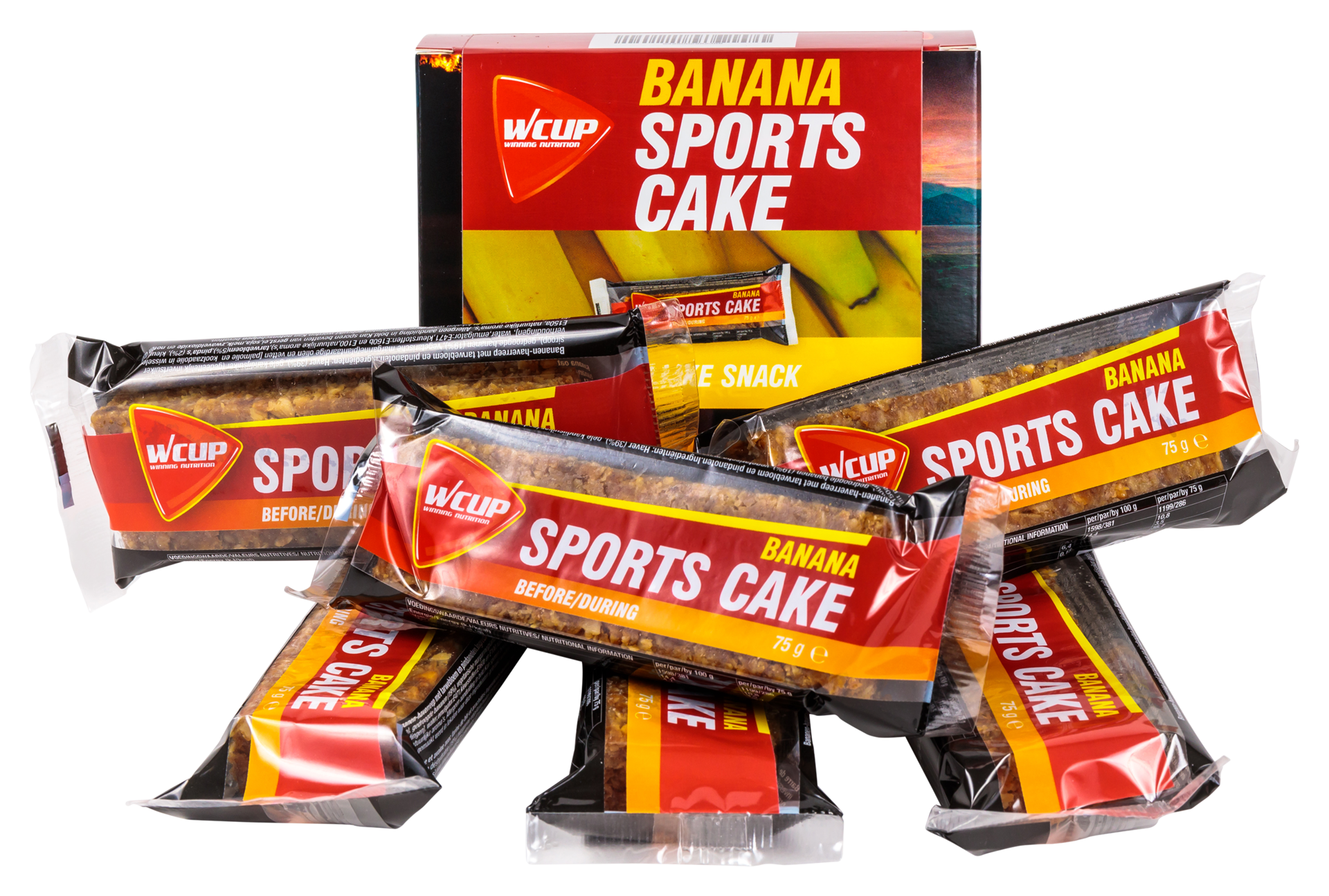 Wcup Sports Cake Banaan 21 stuks