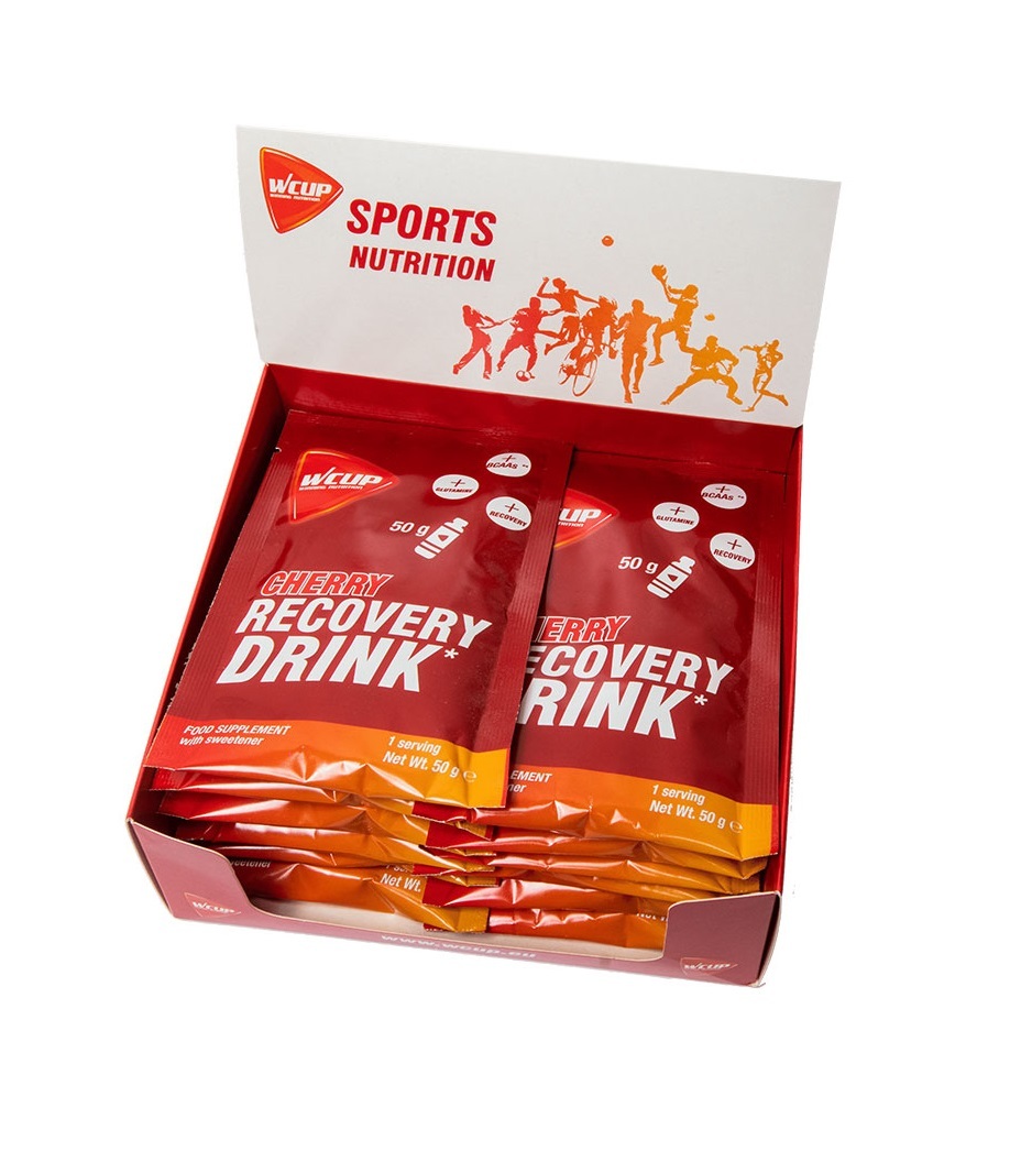 Wcup Recovery Drink Cherry 24 x 50 gram