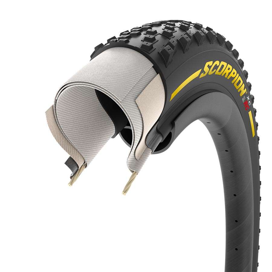 Pirelli Scorpion XC RC TLR MTB Vouwband Zwart/Geel