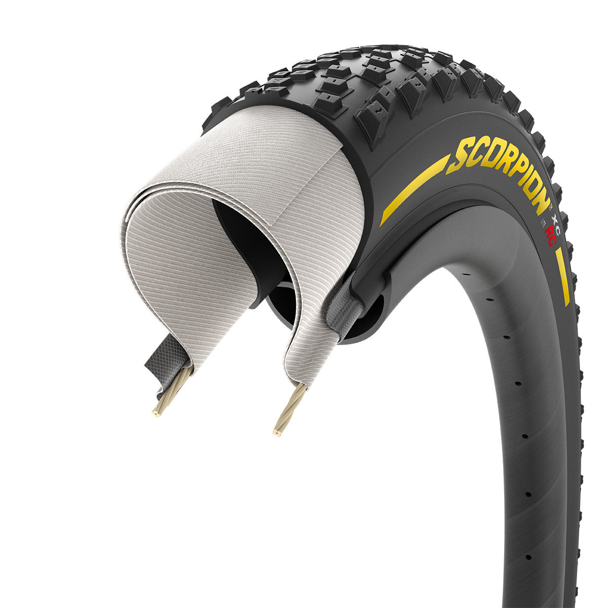 Pirelli Scorpion XC RC ProWALL MTB Vouwband Zwart/Geel
