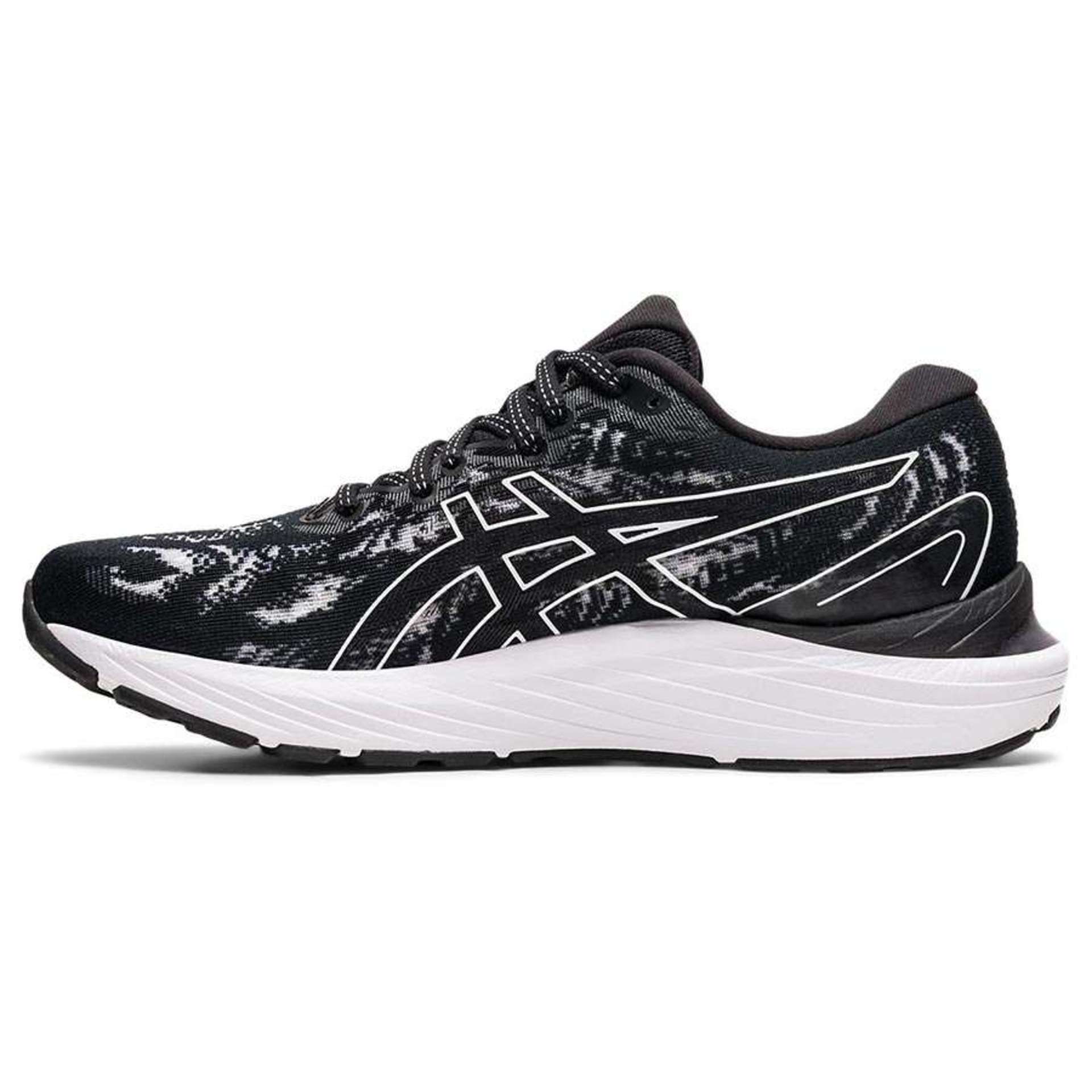 Tweedekans Asics Gel Cumulus 23 Hardloopschoenen Zwart/Wit Dames Maat 43  1/2 koop je bij Futurumshop.nl