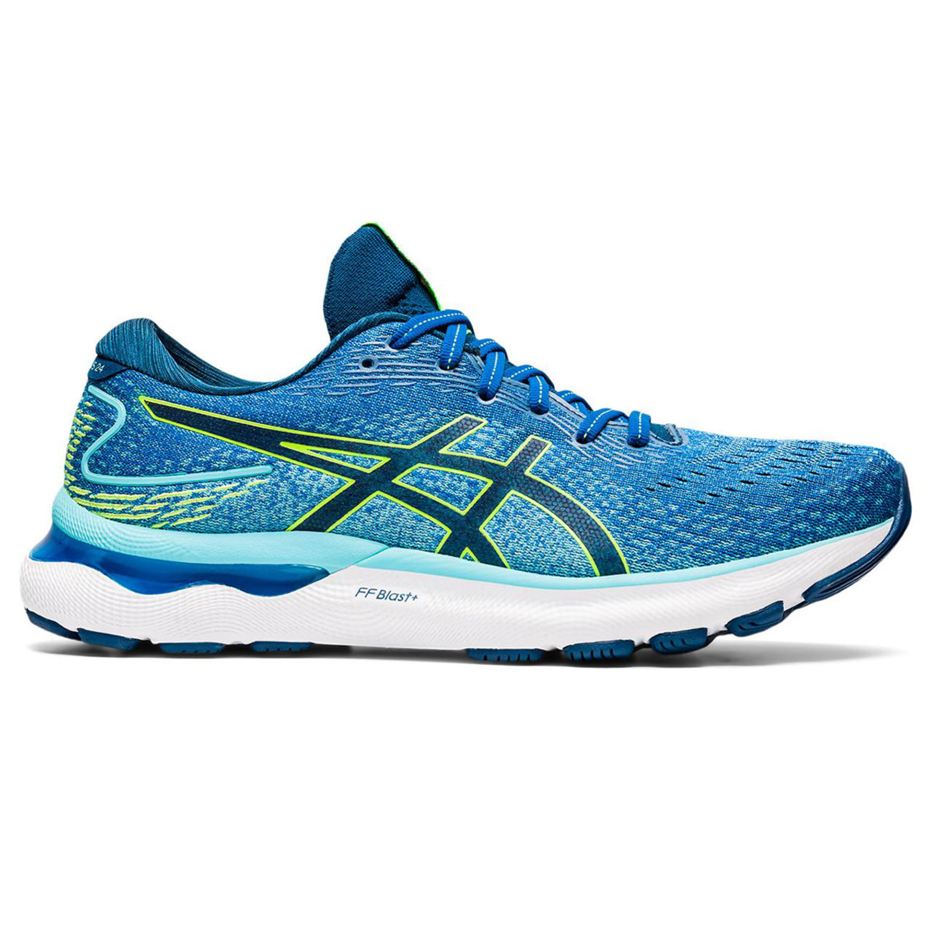 Tweedekans Asics Gel-Nimbus 24 Hardloopschoenen Blauw Heren Maat 42